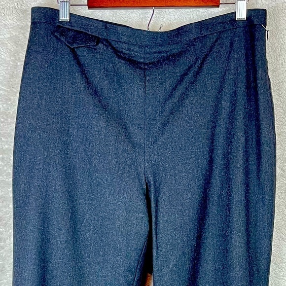 J. CREW 100% Wool Charcoal Dress Trouser Pants Size 12 Career Wear Professional - Picture 2 of 13